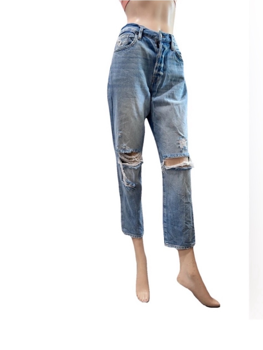 Frame Denim distressed Light Blue Jeans size:27 - Picture 1 of 16